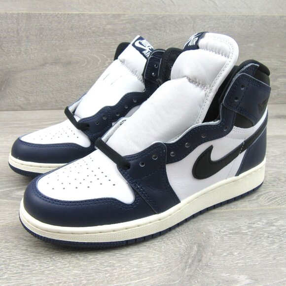 Air Jordan 1 Retro High OG "Midnight Navy" Sneakers GS Size 7Y NEW - Picture 4 of 14